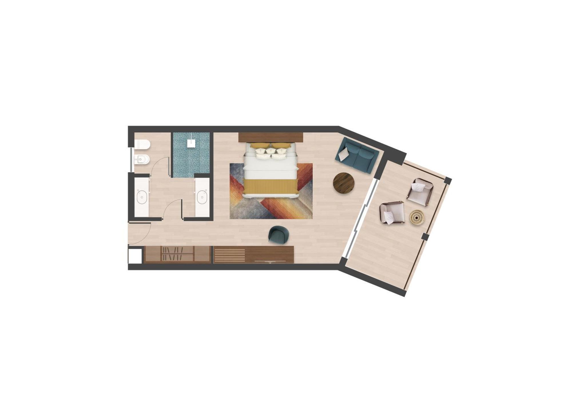 The Mora Zanzibar Hotel Matemwe  Exterior photo Floorplan of a typical suite