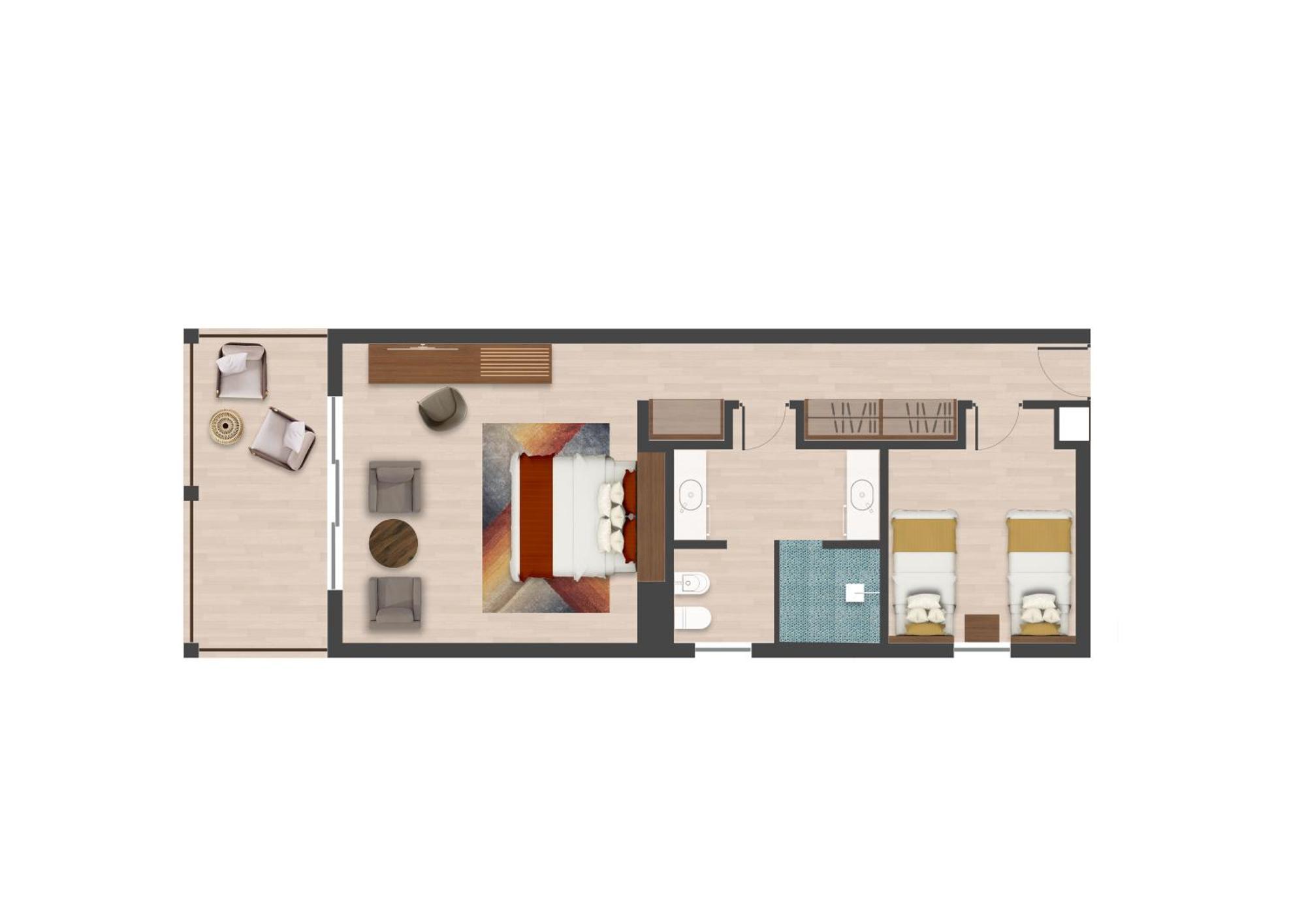 The Mora Zanzibar Hotel Matemwe  Exterior photo A floorplan of a typical suite